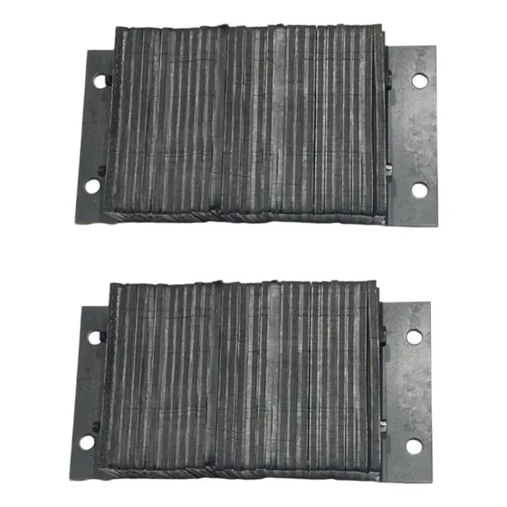 Kit 2 Tope/ Bumper Laminado H Para Anden/ Rampa 4.5x22x10 Ø1