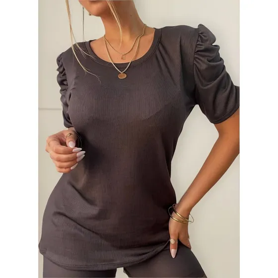 Remera Manga Princesa Cuello Redondo Talle Grandes Colores