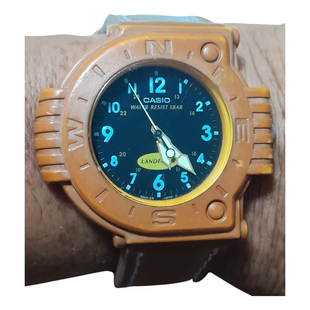 Reloj Casio Landfarer Japan Vintage 1990s Muy Raro Colección