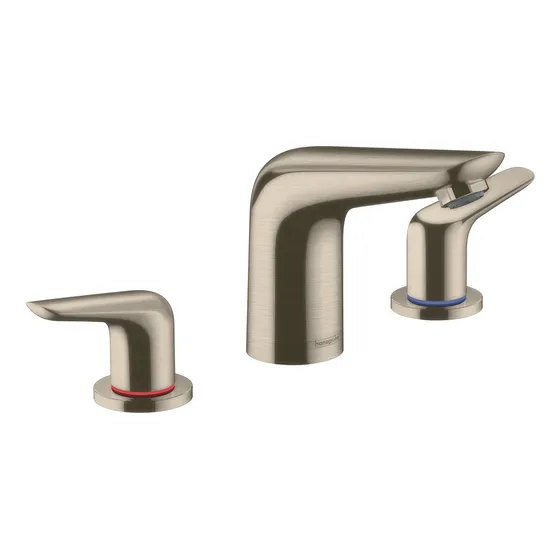 Grifo Para Lavabo Baño Niquel Cepillado 2 Asa 3.0 In