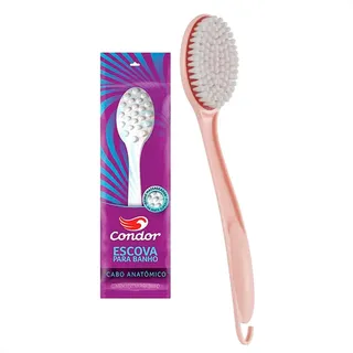 Escova Para Banho Condor Cerdas Macia Cabo Longo Massageador