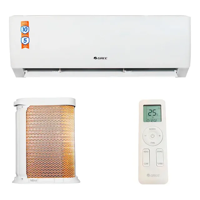 Ar Condicionado Split Gree Inverter 9000 Btu Frio/quente Wi-fi Branco 220v