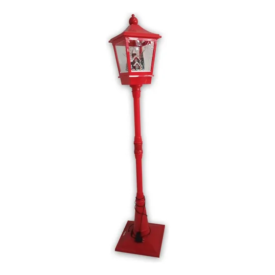 Poste Natalino Papai Noel 184cm Vermelho Led Natal Bivolt