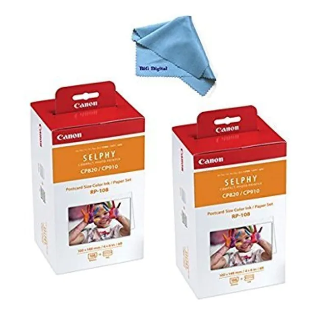 Paquete De Tinta/papel Canon A Color, Compatible Con Selphy
