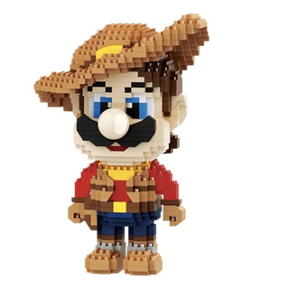 Figura De Bloques- Super Mario Bros- Mario Vaquero- 950 Pcz Figura De Bloques- Super Mario Bros- Mario Vaquero- 950 Pcz