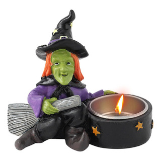 Castiçal De Halloween Velas Fantasmas Castiçal De Bruxa De T Castiçal De Halloween Velas Fantasmas Castiçal De Bruxa De T