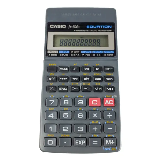 Calculadora Científica Casio Fx 500a Equation