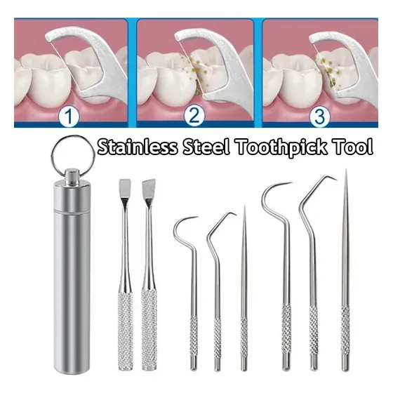 Limpiador De Dientes Reutilizable Nuevo Acero Inoxidable
