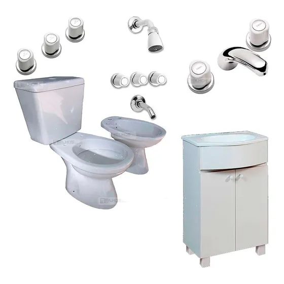 Inodoro Bidet Griferia Peirano Vanitory Roca Italiana 3c