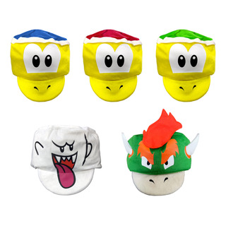 Disfraz Gorro Mario Bowser Koopa Fantasma Boo Troopa Verde Rojo Azul X1 Pz Disfraz Gorro Mario Bowser Koopa Fantasma Boo Troopa Verde Rojo Azul X1 Pz