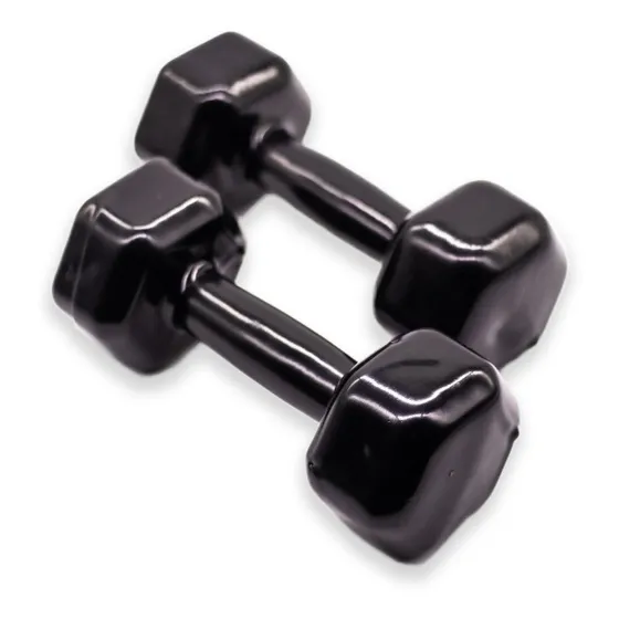 Par De Halter Emborrachado 2kg Musculação Exercício Peso