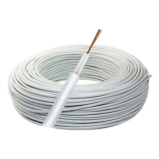 Cabo De Alta Tensão Para Cerca Elétrica 20 Metros 5mm Branco