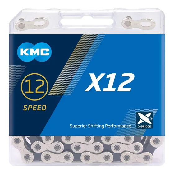 Cadenilla Kmc 12v Plateada X12 Compatible Shimano Y Sram