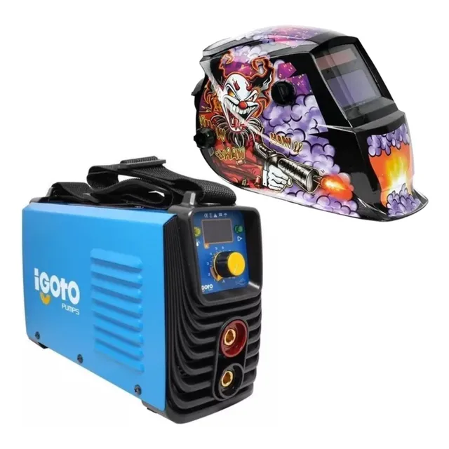 Soldadora Inverter Igoto Mini-130 110v/220v + Careta Electro