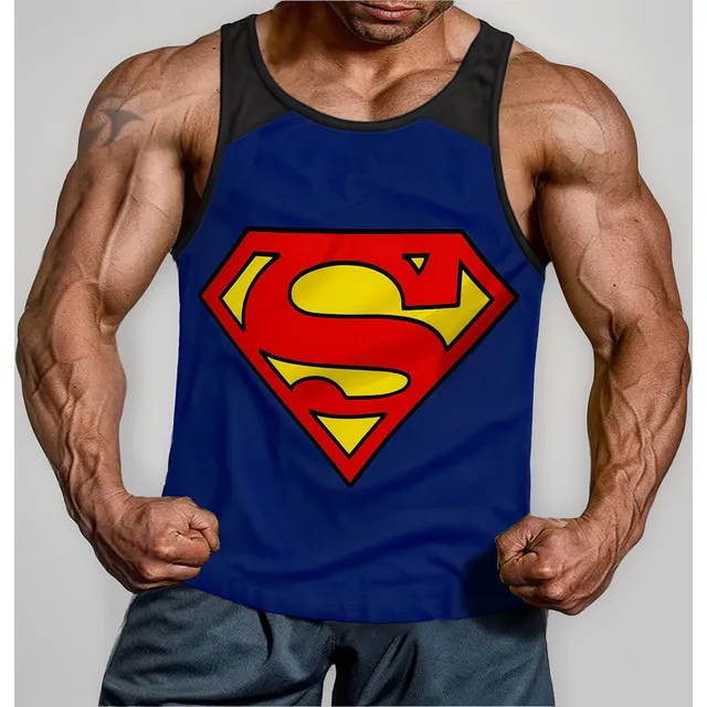 Súper Héroe Musculosa Entrenamiento Fitness Algodón Genetic