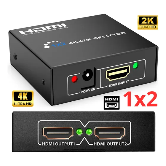 Splitter Hdmi Suiche 1x2 / Ultra Hd 4k / 2k Cod 024
