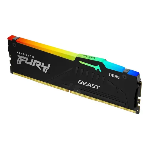 Memória Kingston Fury Beast Ddr5 16gb 4800mt/s Rgb Pc Ram