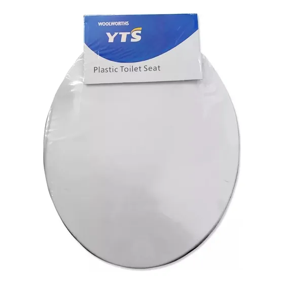 Tapa De Wc (baño) Asiento Redondo Plastico Borde + Tornillos