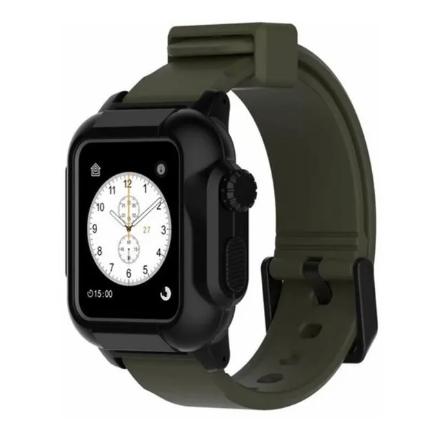 Correa Case Forro Contra Agua Apple Watch Verde Tienda