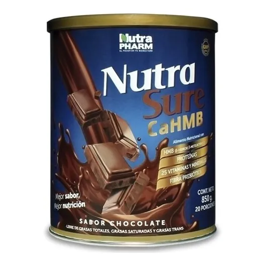 Nutrasure Cahmb Chocolate Pvo X 850 Gr Nutrapharm
