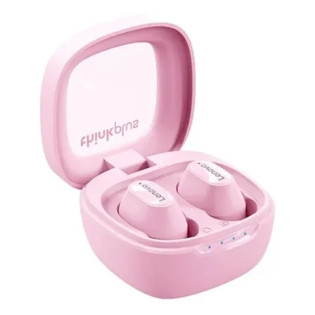 Auricular in-ear gamer inalámbrico Lenovo ThinkPlus XT62 XT62 rosa con luz LED