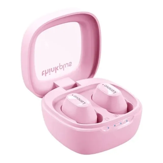 Auricular in-ear gamer inalámbrico Lenovo ThinkPlus XT62 XT62 rosa con luz LED