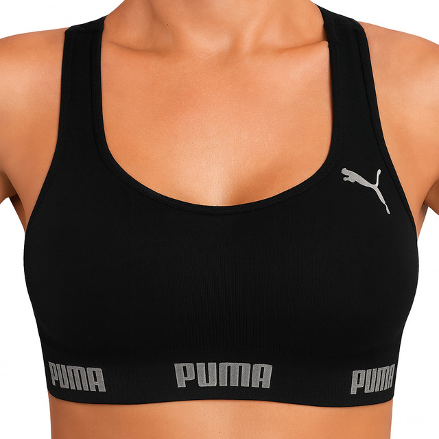 Top Puma Original Feminino Alta Sustentação Academia Fitness Top Puma Original Feminino Alta Sustentação Academia Fitness