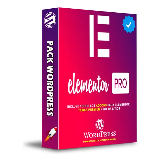 Elementor Pro Wordpress + Addons + Plantillas Premium Pack