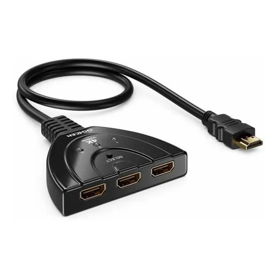 Switch Hubs Multi  Hdmi  1 A 3 Conexiones 