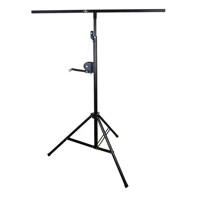 Stand Para Luces Dj Tipo T Con Manivela 3 Metros Altura