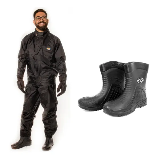 Combo Conjunto Califórnia Racing + Bota Cr Motoqueiro