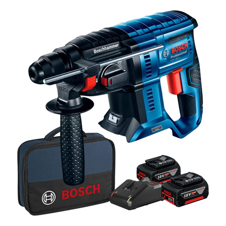 Kit Martelete Perfurado Bosch Gbh 180-li A Bateria 4ah Kit Martelete Perfurado Bosch Gbh 180-li A Bateria 4ah