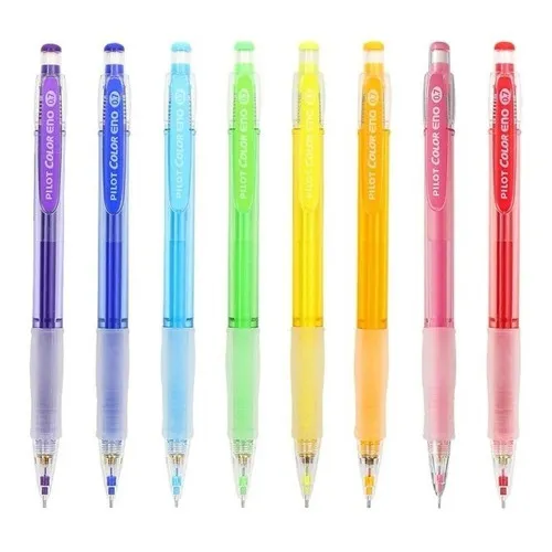 Portaminas Lápiz Mecánico Pilot 0.7 Minas De Color Con Grip Color Celeste