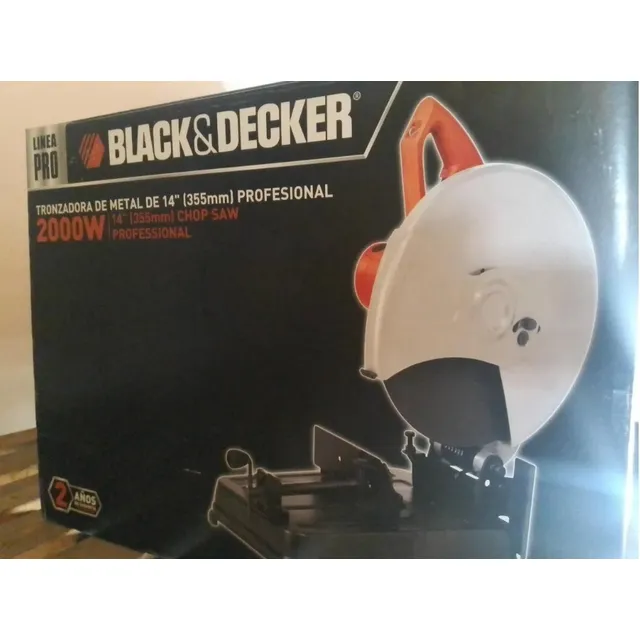 Tronzadora De Metal Black & Decker 14 (355mm)2000w Con Disco