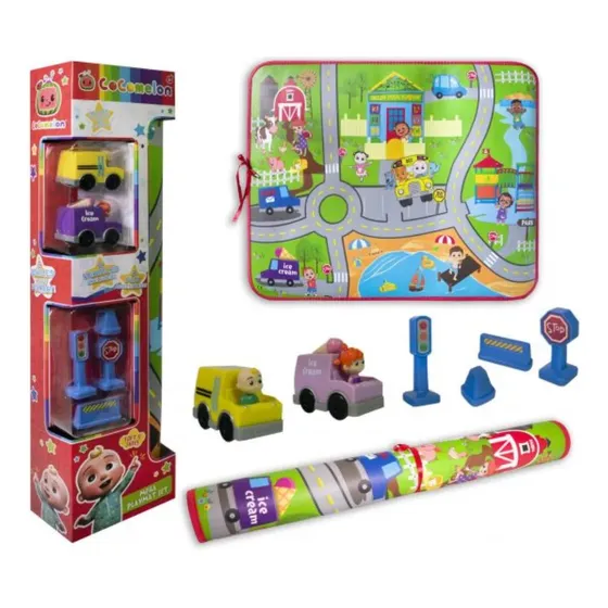Set  Juegos Con Autos Y Accesorios Cocomelon - Original