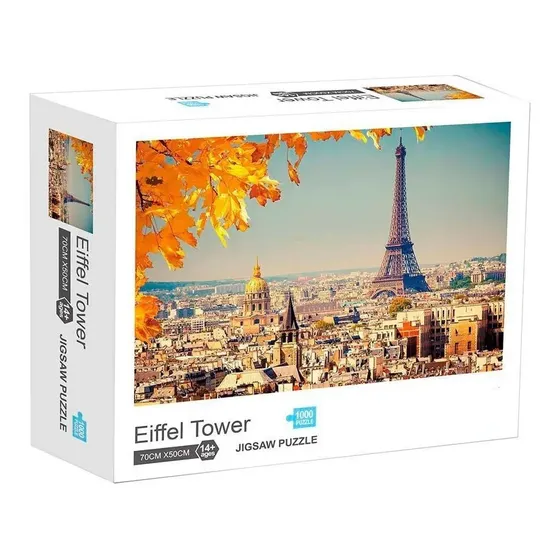 Rompecabezas De 1000 Piezas Torre Eiffel 70x50cm Adecuado Para Adultos Y Niños
