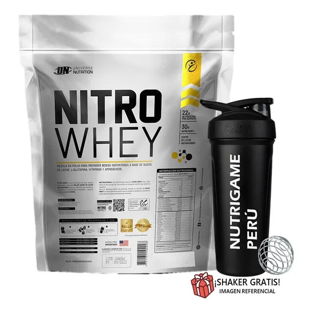 Nitro Whey 3 Kilos Proteina Whey +shaker - Tienda Fisica