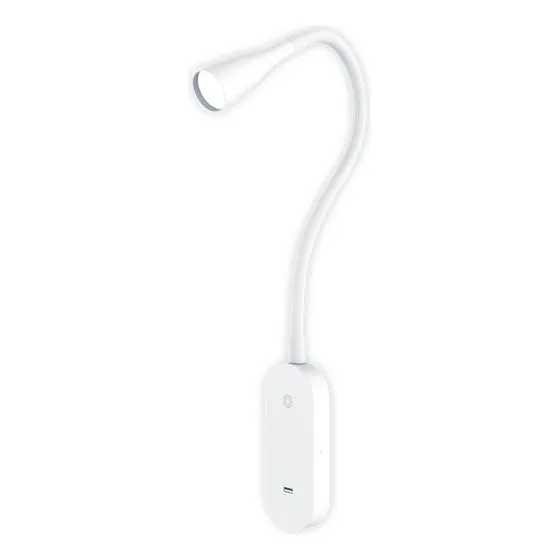Velador Led Pared Lampara Flexible Tbcin Touch Dimmer Usb 5w Color de la estructura Blanco