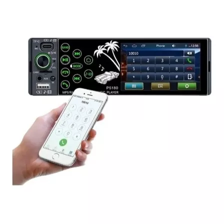 Radio Auto 1 Din Pantalla Bluetooth Mg New Mg Hs