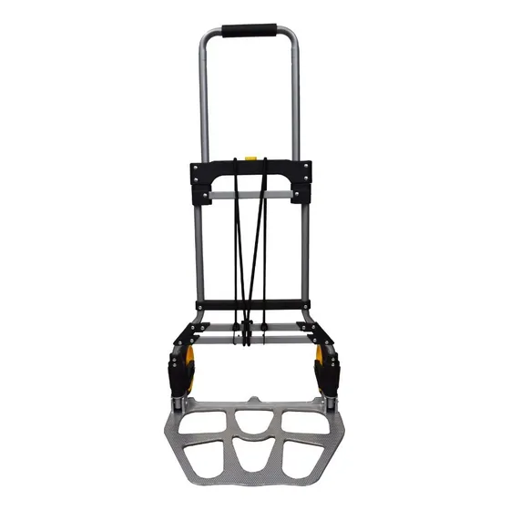 Diablito Para Carga Plegable De Acero Plateado