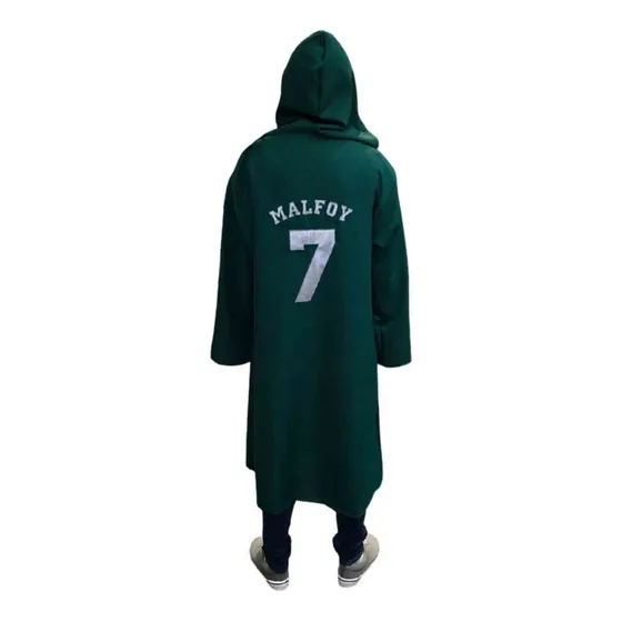 Capa Harry Potter Quidditch Malfoy Slytherin Talle Xs