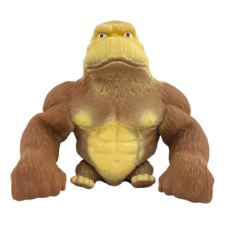 Boneco Grande Gorila Indestrutível Macaco Kong Estica Esmaga Boneco Grande Gorila Indestrutível Macaco Kong Estica Esmaga