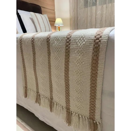 Peseira De Cama Algodão Casal/queen Grossa, Pesada E Macia!
