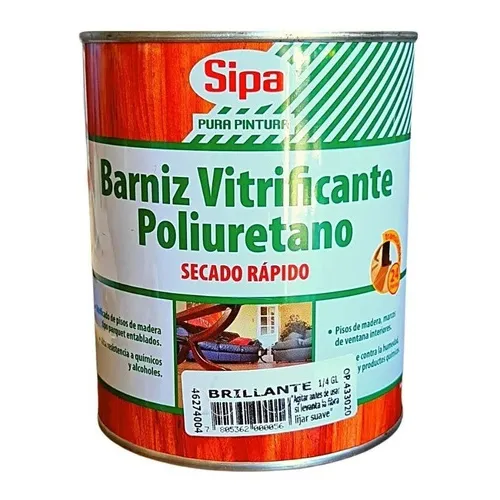 Sipa Piso de Madera, Muebeles Barniz Vitrificante poliuretano pintura secado rapido 800mL