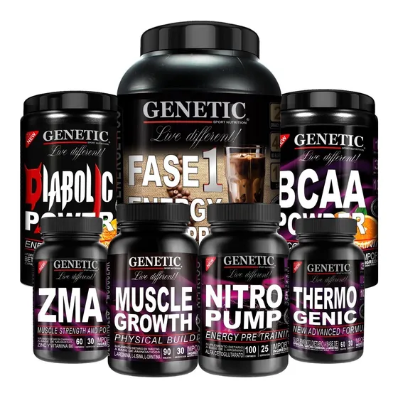 Anabol 7 Proteina Diabolic Amino Bcaa Nitro Pump Zma Genetic