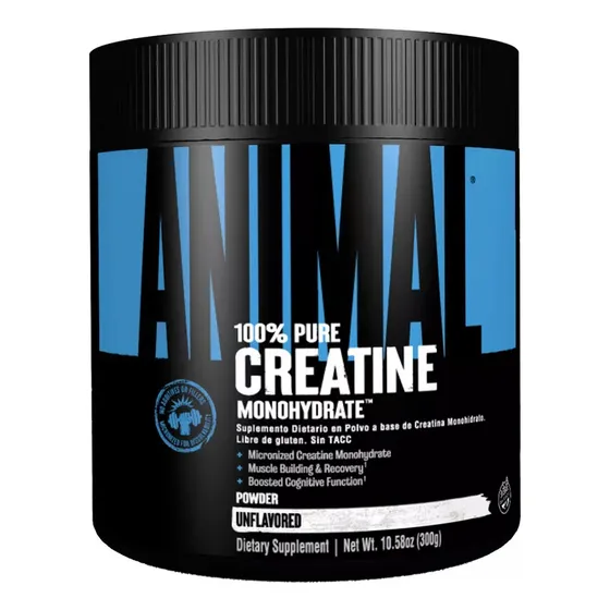 Animal Creatina 100% Pura Monohidratada 300g Sabor Sin Sabor