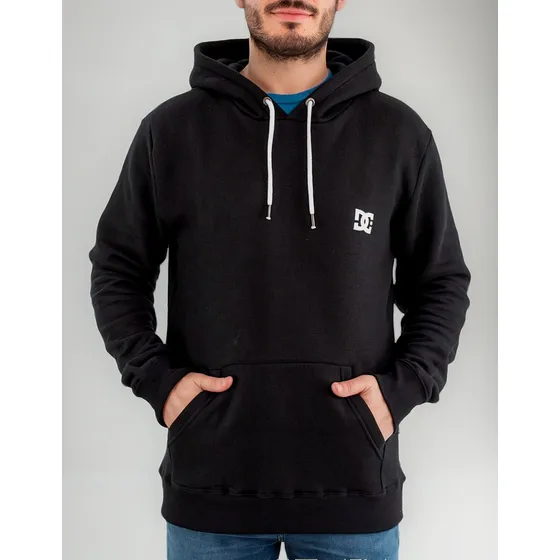 Dc Buzo Canguro Lifestyle Hombre Skate Star Negro Fuk