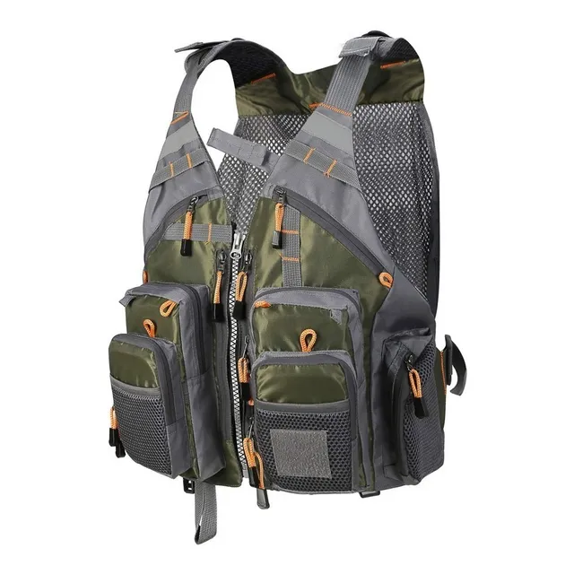Chaleco De Pesca Con Mochila Salvavidas Pescador Mosca