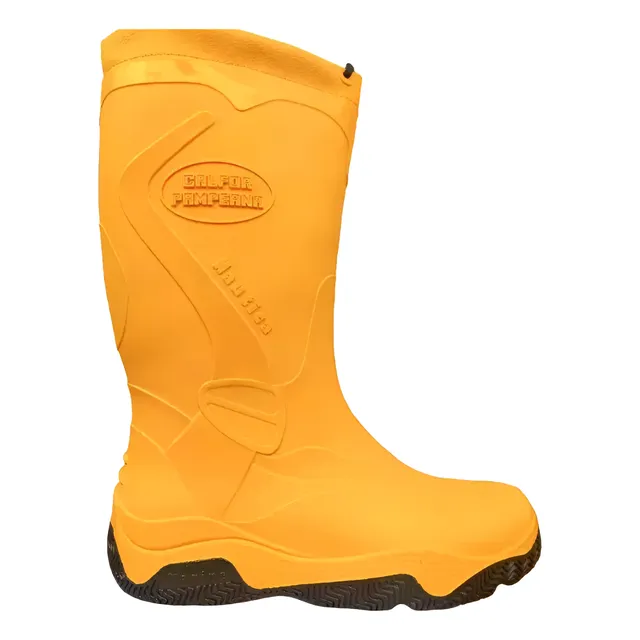 Bota De Lluvia Náutica Marine Calfor Pampeana Cuello Cordon