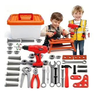 Juguete Herramientas Niño Taladro Infantil Accesorios 42 Pzs